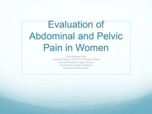 Evaluation of Pelvic Pain in Women
