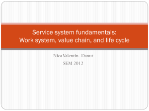 Service system fundamentals: Work system, value chain, and life cycle