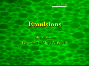Emulsions