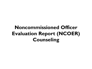 NCOER Counseling Process