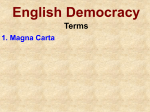 English Democracy Terms