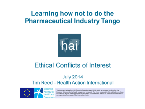Learning How Not to Do the Pharmaceutical Tango