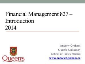 Financial Management – SPS 827