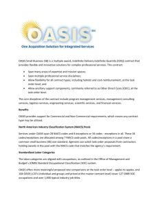 General Overview of OASIS