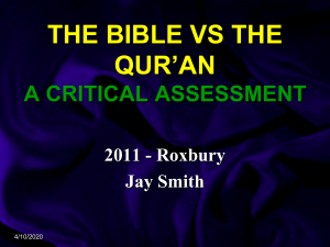 Bible_vs_Qur'an@ - KingdomOutfitters.org