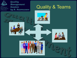 Quality Management - University of Alberta