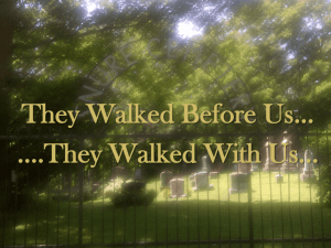 They Walked Before Us - Canadian Churches of Christ Historical