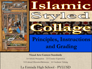 Defining Islamic Art - La Entrada High School
