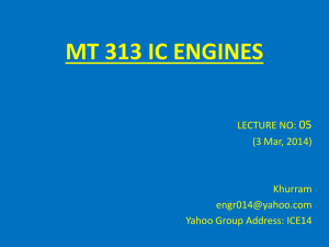 ic engines - B Tech Mechanical Engineering