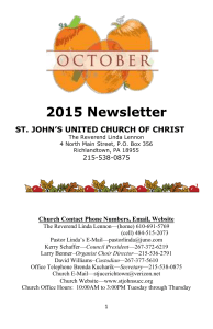 October 2015 - St. Johns UCC