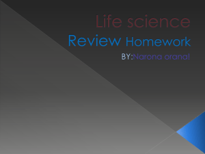 Life science Review Homework