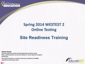 Statewide Readiness Test