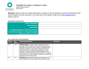 Scope 2 Guidance Review Template