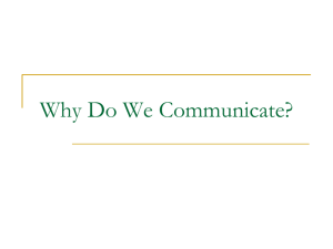 communication - Speech & Communication