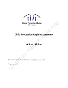 Inter-Agency Child Protection Rapid Assessment Toolkit (Draft).
