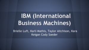 IBM (International Business Machines)