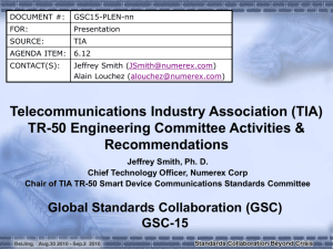 *** 1 - Telecommunications Industry Association