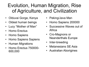 Evolution and Human Migration