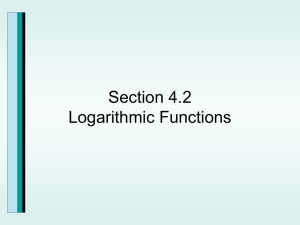 4.2_Logarithmic Functions