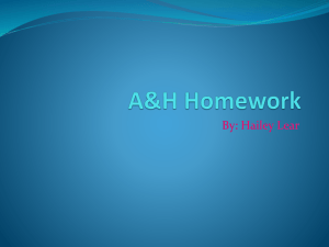 A&H Homework