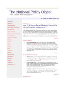 National Policy Digest, vol. 3, issue 12: June 16