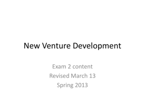 New Venture Development