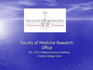 Service to the Faculty - Research and International Relations