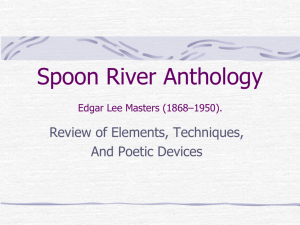 Spoon River Anthology Edgar Lee Masters (1868*1950).