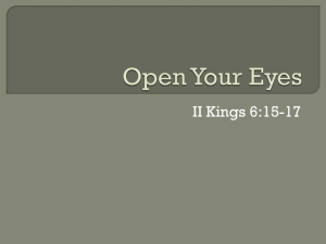 Open Your Eyes - Lake Forest church of Christ