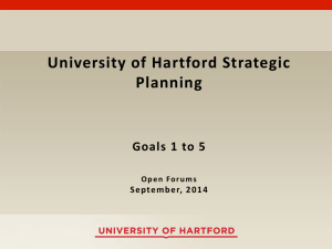 Open Forums, Sept. 2014 - University of Hartford