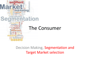 MKTG Segmentation and Target Market Selection