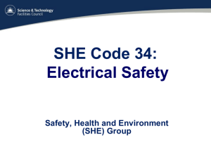 SHE Code 29: 'Management of Ionising Radiation'