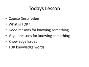 What is TOK?