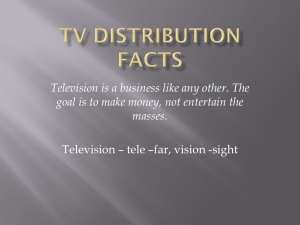 TV Distribution ppt - Sports & Entertainment Marketing