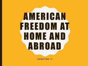 American Freedom at Home and Abroad
