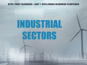 industrial sectors - West Monmouth School