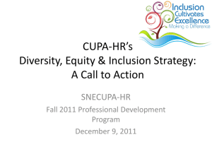CUPA-HR Call to Action Presentation (Linda Lulli)