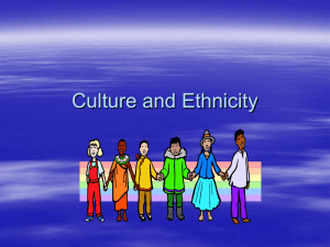 Culture and Ethnicity