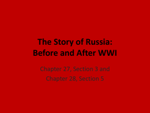The Story of Russia: from WWI to the Present