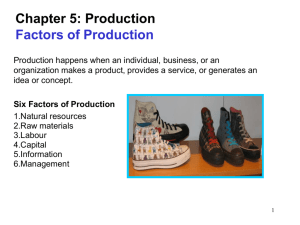 Chapter 5: Production Powerpoint