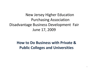 How to Do Business with Private & Public Colleges and Universities