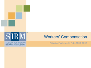 Workers Compensation and Safety