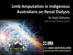 Limb Amputation in Indigenous Australians on Renal Dialysis
