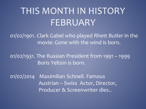 This month in history February 2016