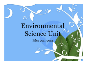 Environmental Science Unit PPT
