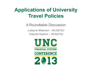 The Accountable Plan for University Travel Expenses must have a