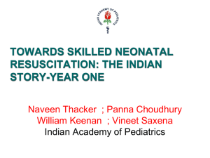 Skilled Neonatal Resus Hall D 9th Aug IPA Panna Choudhury