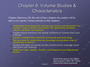 Lec 8, Ch4, pp.98-115:Volume Studies