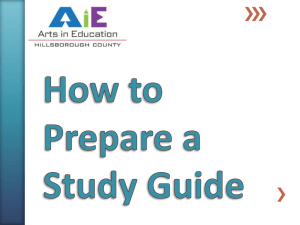 How to Prepare a Study Guide Powerpoint