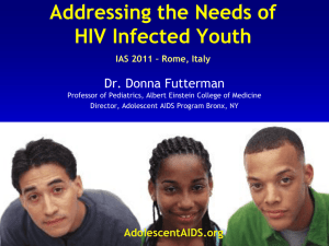 Transitioning from Pediatric to Adolescent HIV Care